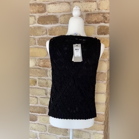 Guess Women’s Emma Sleeveless Crochet Sweater NWT - Picture 3 of 7